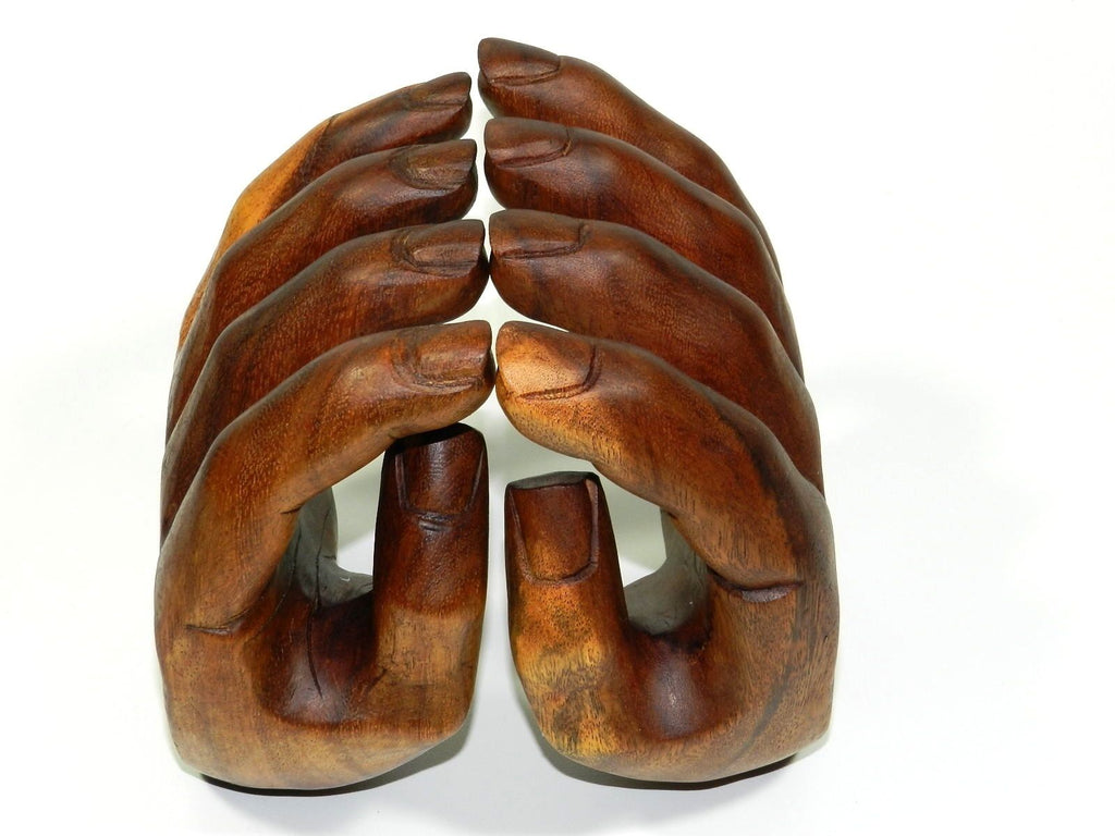 Large Carved Wooden Hand