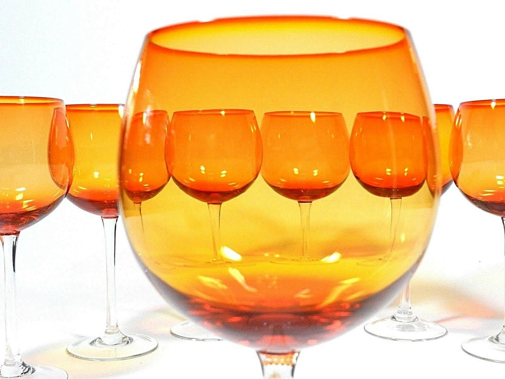 Vintage Blenko Amberina Wine Glasses – Shop-Uniques-Unlimited